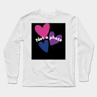 Not a Phase (bi pride) Long Sleeve T-Shirt